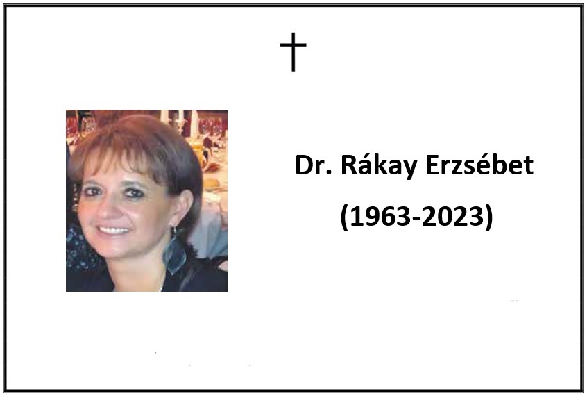 Dr. Rákay Erzsébet gyász